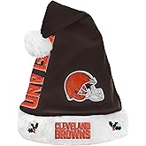 FOCO NFL Unisex-Adult Official Primary Logo Holiday Santa Hat