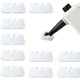Amazon Basics Universal Microfiber Cloths for Steam Cleaner, Replacement Pad, Washable, 10-Pack