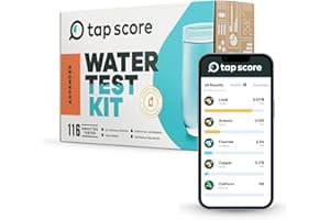 TAP SCORE Advanced Home Water Test Kit | Well or City | EPA Certified Drinking Water Labs | Tests for: 116 Analytes, incl. Lead, Copper, Hardness & Alkalinity and More | #1 Best Home Water Test - Wirecutter