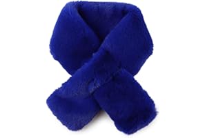 Yvnehcn Women Fur Collar Scarf Winter Faux Fur Scarves for Women Cold Weather Lady Neck Warmer