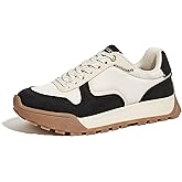 LUCKY STEP Women's Platform Canvas Sneaker Casual Lace-up Stylish Tennis Running Retro Classic Trainers Walking Fashion Sneakers