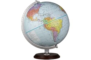 Replogle Concord, Blue Ocean Bilingual World Globe, English and Chinese Text(12"/30cm diameter) Made in USA