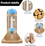 Vibbang Wooden Hamster Water Bottle Holder 125ML Adjustable Stand view 3