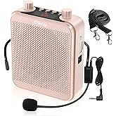 Giecy 30W Portable Voice Amplifier with Wired Microphone Headset, 2800mAh Rechargeable PA System Speaker Personal Microphone Speech Power Amplifiers Loudspeaker for Teachers/Metting/Tour Guide