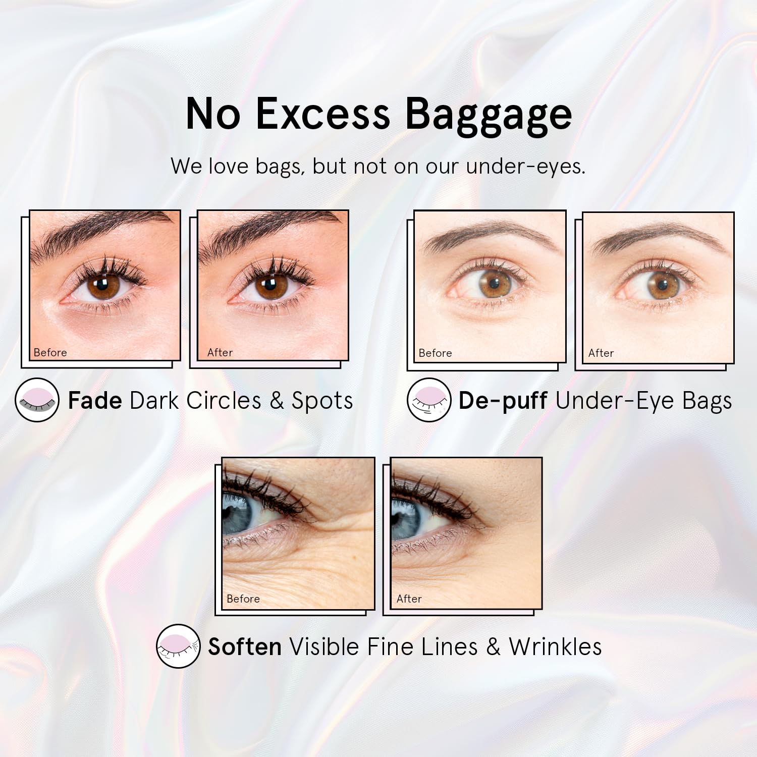 grace & stella Peptide Under Eye Patches with Niacinamide & Rice Extract - Firming Eye Masks for Dark Circles and Puffiness - Gifts Under 20 Dollars - Vegan, Cruelty-Free (White, 24 Pairs)