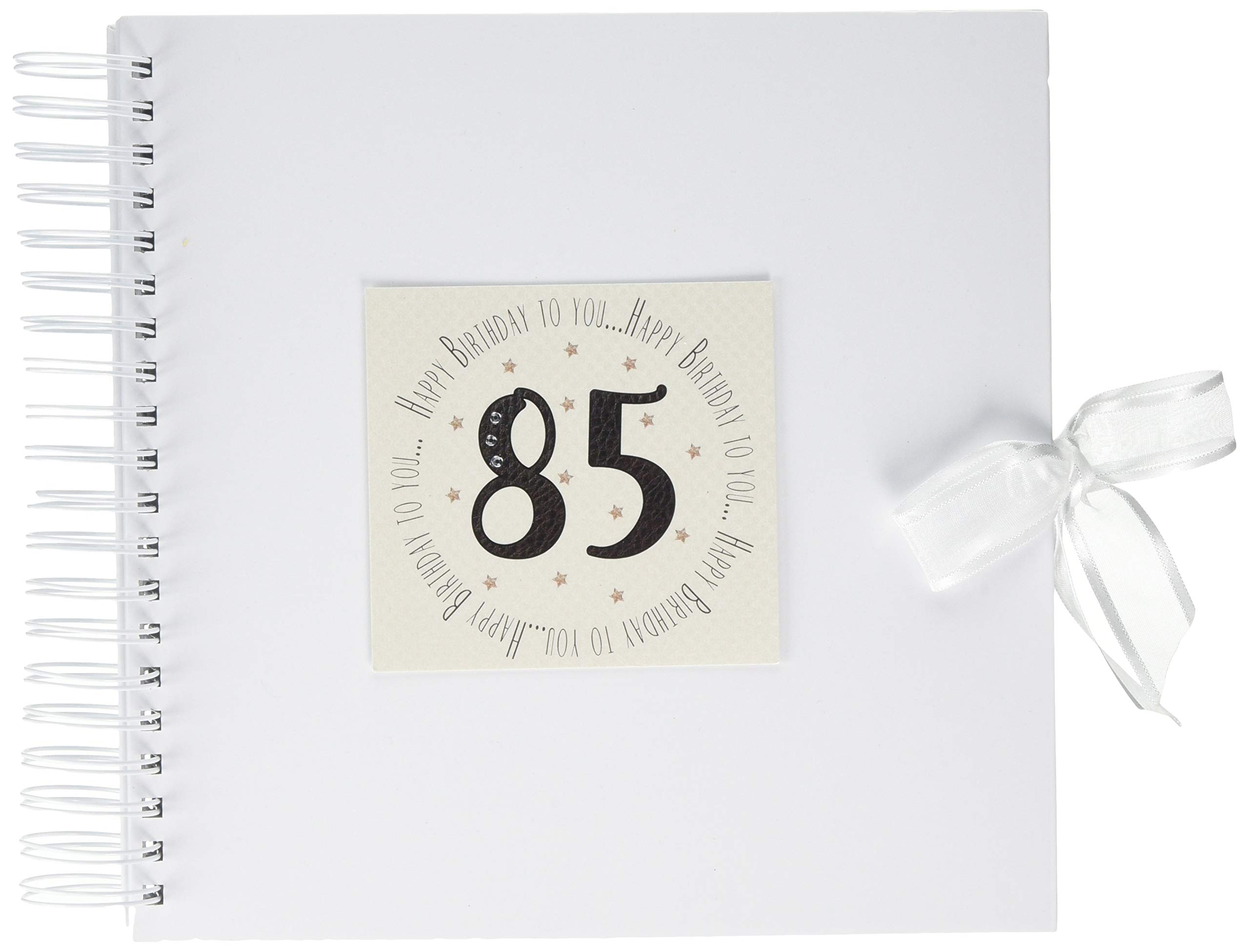 White Cotton Cards ‘Happy Birthday to You, 85' Card & Memory Book (MTGA85C)