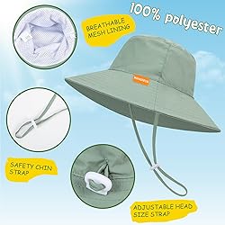 Baby Sun Hat Kids Summer UPF 50+ Toddler Bucket Hat