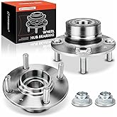 A-Premium 2 x Rear Wheel Bearing and Hub Assembly with 4-Lug Compatible with Hyundai Elantra 2001-2006 & Kia Spectra 2005-2009, Spectra5 2005-2009, Non-ABS Models
