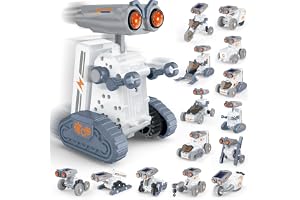 STEM Solar Robot Building Kit, 14-in-1 Education Building Toys for Kids 8-12, DIY Two Acitvited Mode Educational Science Kits Birthday Gifts for 8 9 10 11 12 13 Years Old Boys Girls Teens
