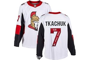 Brady Tkachuk Ottawa Signed & Dated 1st Game FNTCS Jersey #/77