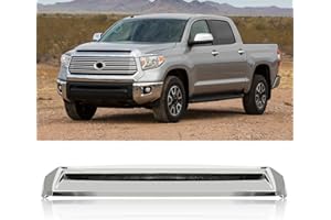 TULMTT Front Upper Hood Bulge Molding Grille Trim Compatible with 2014-2021 Toyota Tundra Hood Scoop Grill Trim Hood Molding Replacement for 76180-0C030 (Chrome)