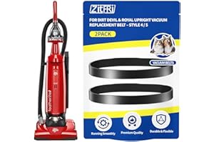 ZITFRI Dirt Devil (Royal) Style 5 Upright Vacuum Cleaner Replacement Belts – 2-Pack Brush and Gear Belts – Fits Power Max Pet, Featherlite, Swivel Glide (1LU0310X00, 3720310001, 1540310001)