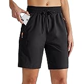 MASKERT Women's Hiking Cargo Shorts 5" 7" 9" Quick Dry Athletic Golf Shorts Lightweight Running Summer Casual Shorts