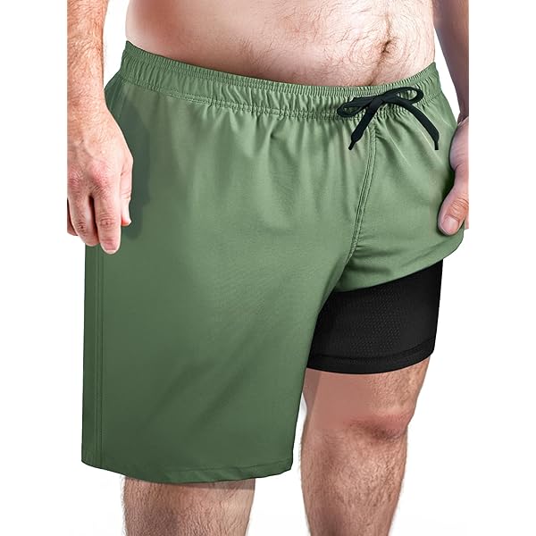 Arcweg Men's Swimming Shorts With Compression Liner Nigeria | Ubuy