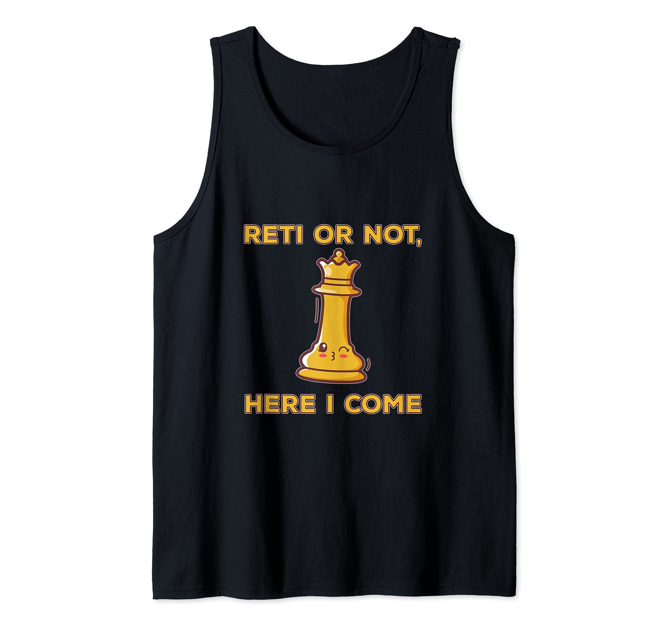 Kawaii cute chess pieces design for chess players Quote Pun Tank Top