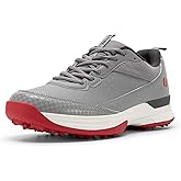 FitVille Wide Golf Shoes Men Professional Outdoor Water Resistant Golf Shoes for Course with Non-Removable Spikes