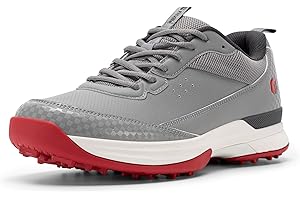 FitVille Wide Golf Shoes Men Professional Outdoor Water Resistant Golf Shoes for Course with Spikes