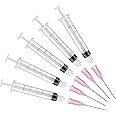 5 Pack 5ML/CC Premium Ink Filling Syringe with Platic Blunt Needle Tip for Fountain Pen
