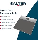 Salter Digital Bathroom Scale Easy Read LCD 180 kg Silver Grey view 2
