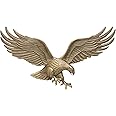 Whitehall Products Antique Brass Wall Eagle 00755, 36 inches wide by 11 inches high
