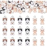 Cheriswelry 30Pcs Cat Charms for Jewelry Making Resin Animal Pendants Cute Animal Dangle Charms Hang Ornament 16x8.5x5mm for DIY Bracelet Keychain Necklace Jewelry Making