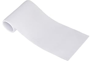 Johnson & Smith Iron Roll - 4" Width x 60" Length Iron On for Clothing, Pants Repair - Adhesive Fabric Patches - Easy to Use, Fast Result, No Sewing Needed - White