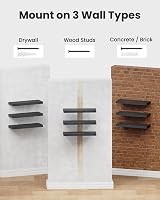 STOREMIC Floating Shelves Black Set of 3 40 cm Easy to Install view 7