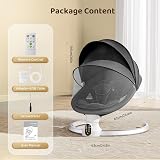 Fdlscpem Electric Baby Swing for Infant Bluetooth App 5 Speeds 3 Timers view 3