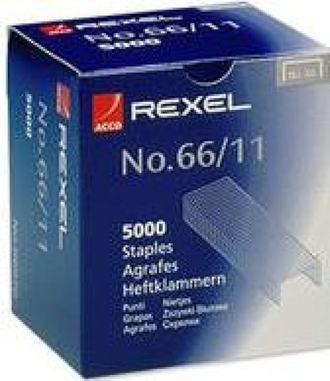 Rexel no. 66 11mm staples for use with the Goliath heavy duty stapler