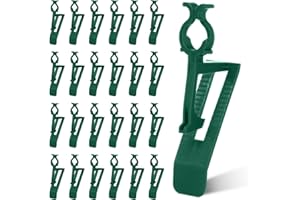 Brightown 100 Pack All in One Christmas Light Clip, Universal Gutter and Shingle, Holiday Light Clip for C7/E12, C9/E17, Rope, Icicle, Mini, Outdoor String Lights, Christmas Decor - No Tools Required