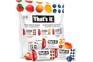That's it. Mini Fruit Bars Variety (24 Pack) No Sugar Added, Plant-Based, Vegan & Gluten Free, Breakfast Bar, Paleo, for Chil