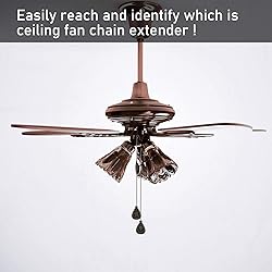 4 Pieces Ceiling Fan Pull Chain Extender Ornament