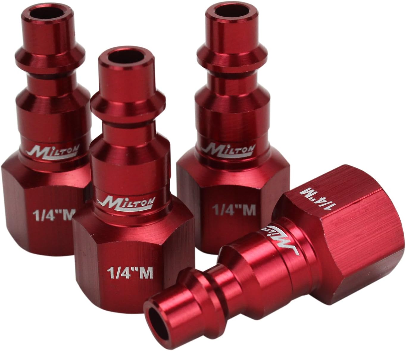 ColorFit by Milton Coupler & Plug Kit - (M-Style, Red) - 1/4" NPT, (14-Piece) - - 