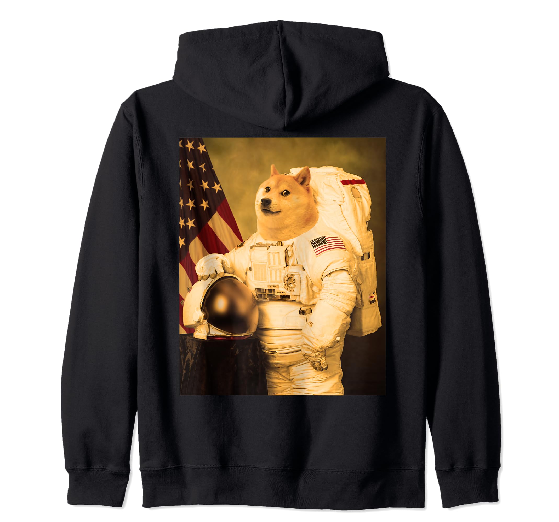Doge Astronaut Dogecoin Coin Crypto Cryptocurrency Trading Zip Hoodie