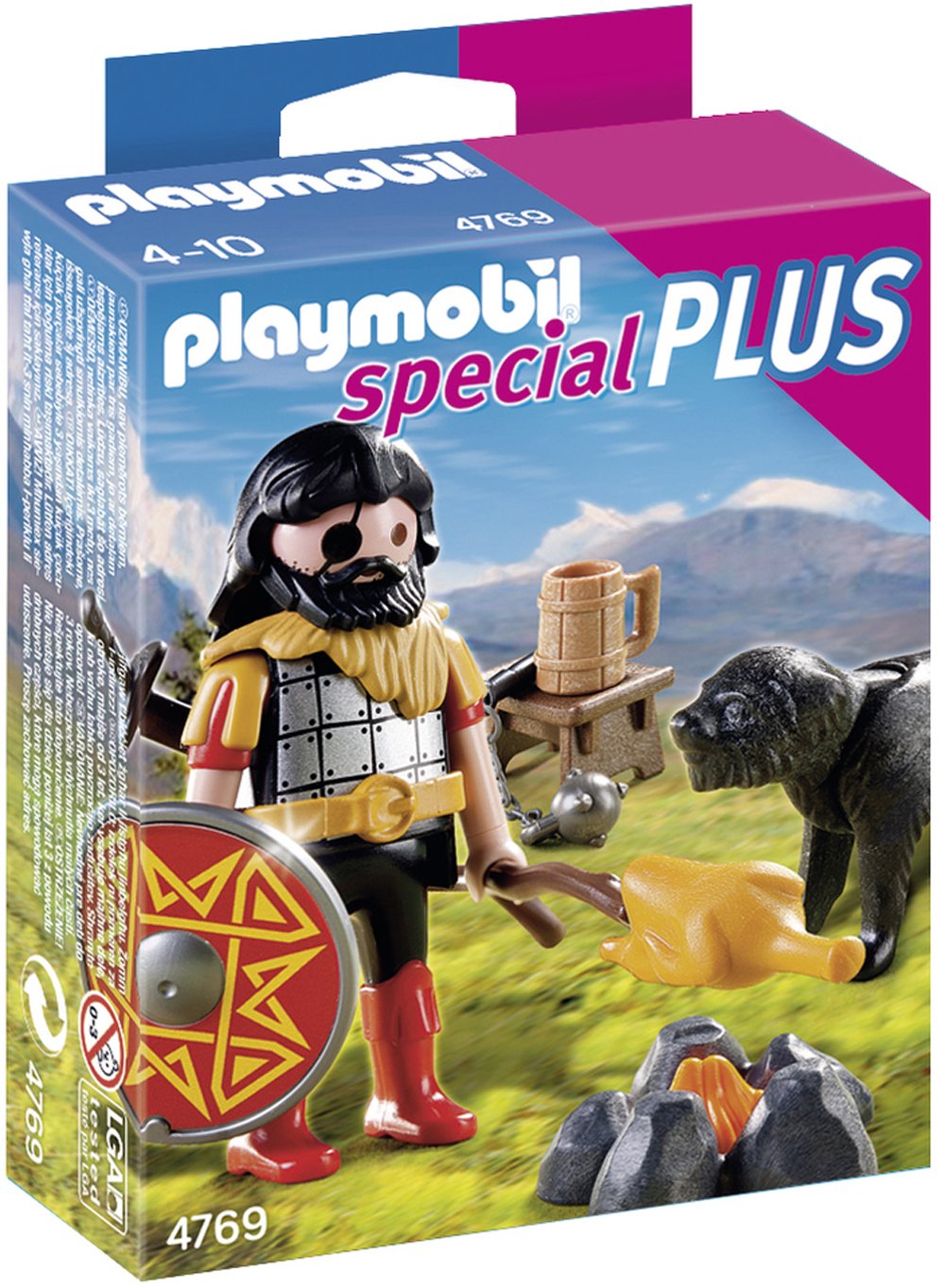 PLAYMOBIL 4769 Barbarian with Dog at Campfire