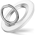 Magnetic Phone Ring Holder for MagSafe, Syncwire Magnetic Phone Ring Grip Finger Kickstand with Two-Sided Magnetic Compatible with iPhone 16 Pro Max 15 14 13 12, Android, MagSafe Accessories, White