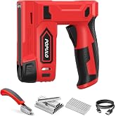 POPULO Red 4V Cordless Staple Gun, 2-in-1 for Upholstery, Manual Upgrade | Cordless 4V Staple Gun, Upgrade from Manual | 2-in-1 for Upholstery &amp; Crafts | USB-C Rechargeable | 1.6 lbs
