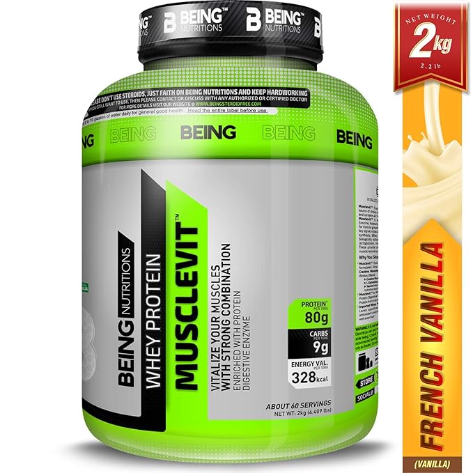 Being Nutritions MUSCLEVIT Pure Whey Protein with Taurine