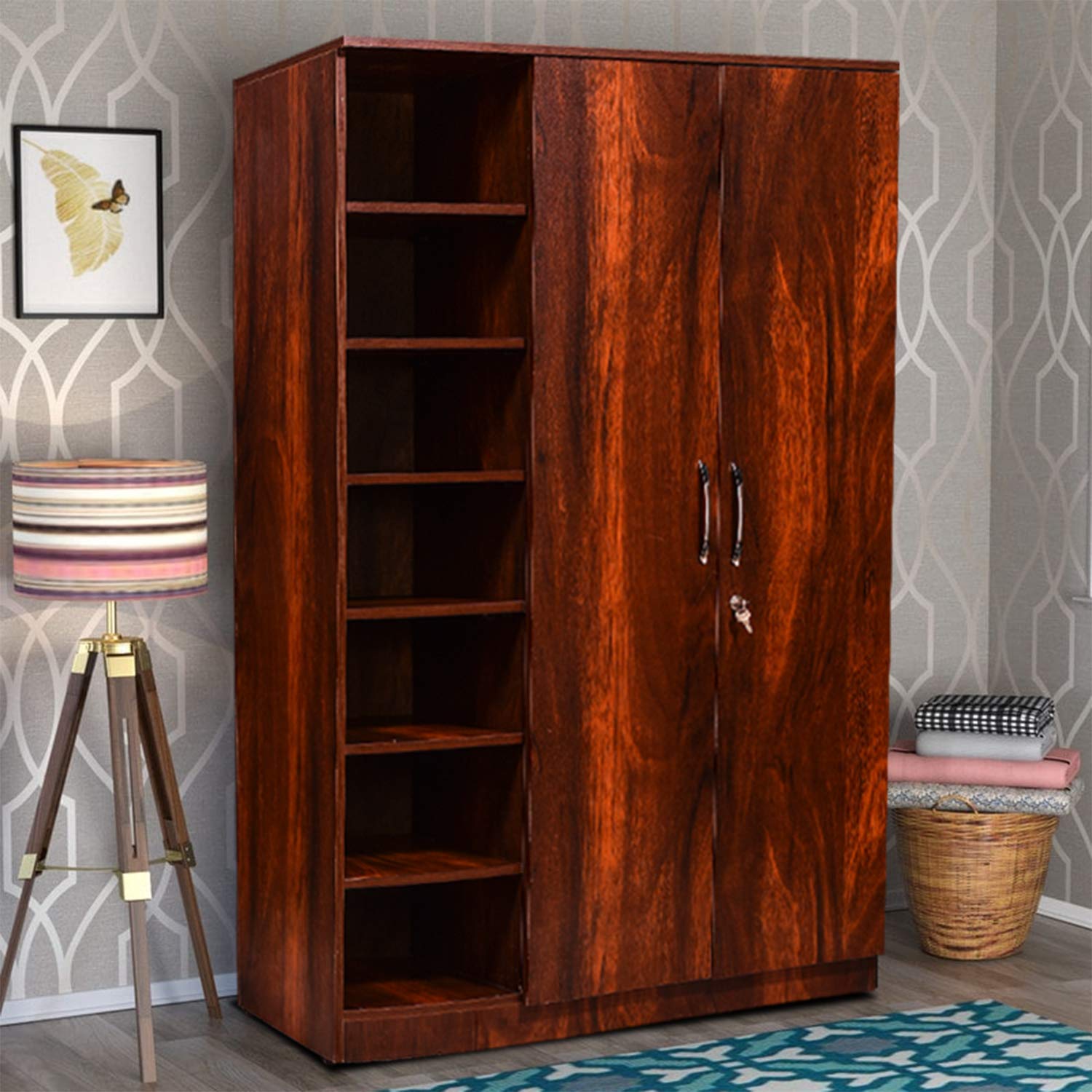 2 Door Wardrobe For Bedroom By Comfybean Alen Standard Wardrobe