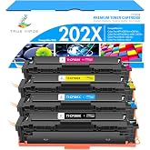 202X Toner Cartridge for HP 202A 202 M281fdw CF500X 4 Pack High Yield | Compatible for HP Color LaserJet Pro MFP M254dw M281fdn M280nw 281fdw M254 M281 Printer Ink (Black Cyan Yellow Magenta)
