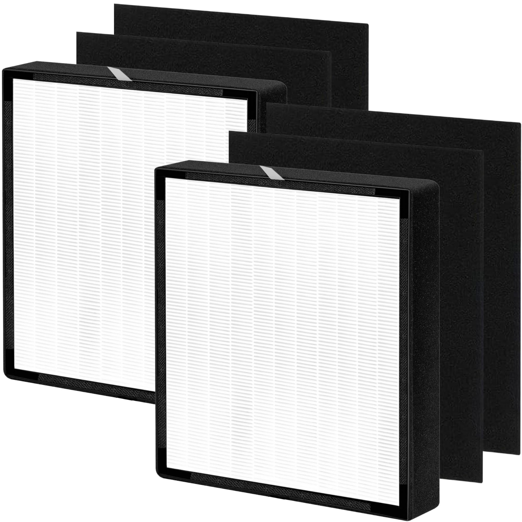 Photo 1 of 2 pack - BF35 True Hepa Filter Replacement - for BreatheSmart Classic Air Purifier - Compatible with BF35 Includes 2 H13 Grade True Hepa Filters & 4 Carbon Pre-Filters
