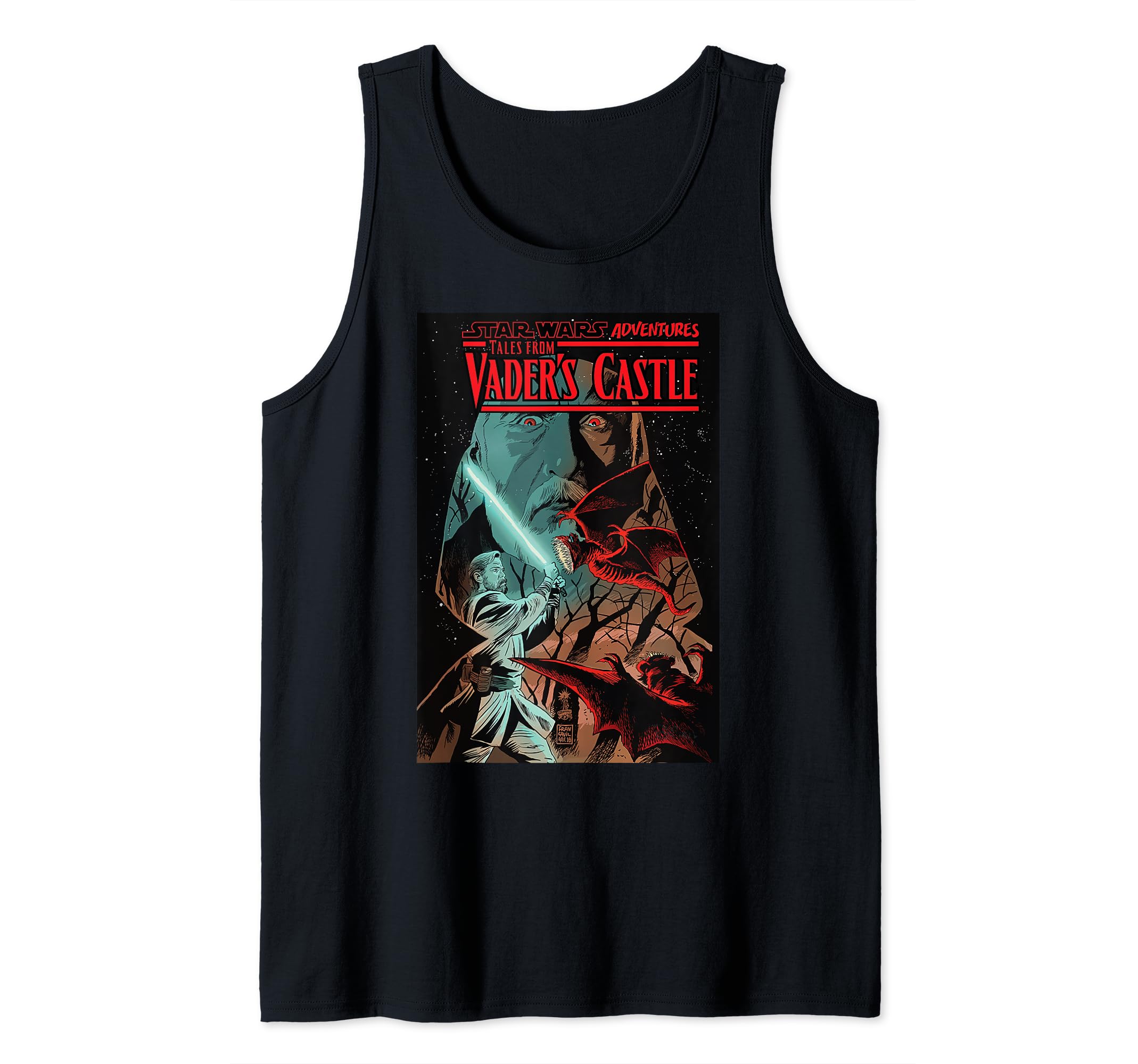 Star Wars Vaders Saber Castle Comic Cover Tank Top