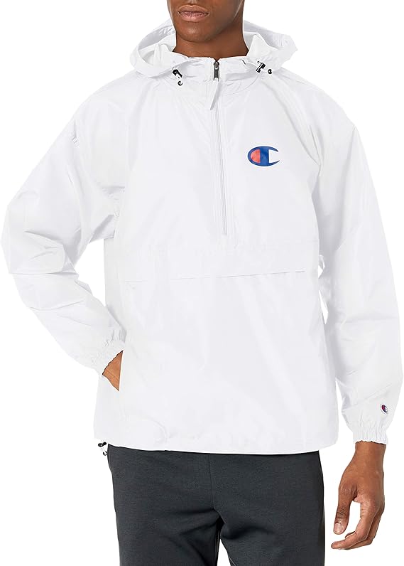 Champion Men's Packable Jacket, White, XXL Buy Online at Best Price in