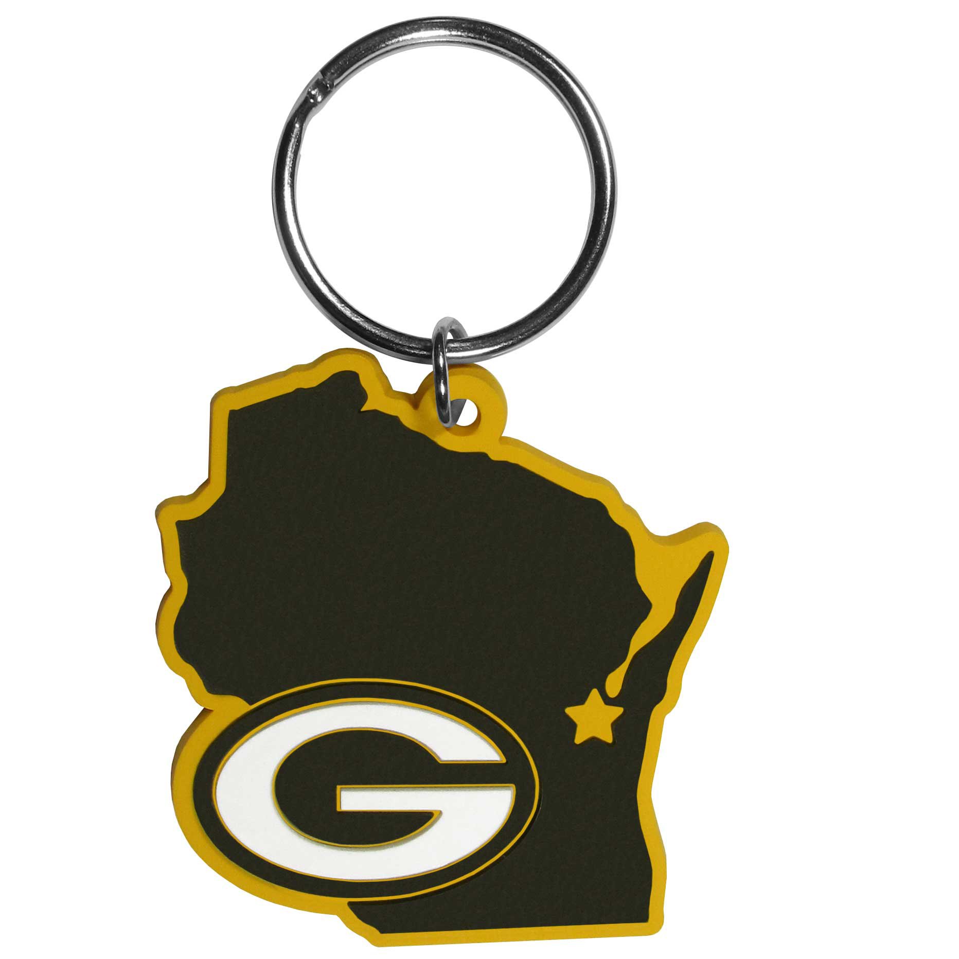 Siskiyou NFL Green Bay Packers Home State Flexi Key Chain
