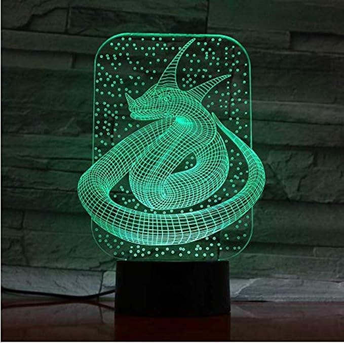Nachtlicht Stereoskopische 3D-Vision LED Energiesparlampe 7 Arten von