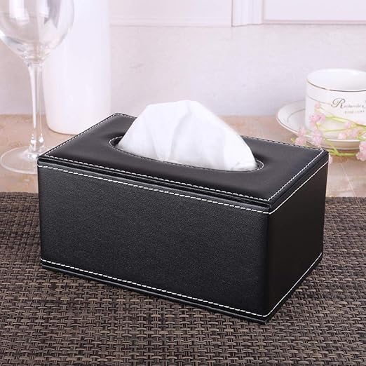 Caja de pañuelos negra | Los mejores ejemplares de cajas.