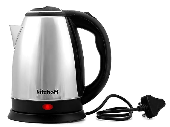 Kitchoff Automatic Stainless Steel Electric Kettle, (Kl2, Black)