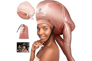 YXBZPU Bonnet Hair Dryer,Hooded Dryer Bonnet,Hair Dryer Hooded Diffuser Cap for Curly,Speeds Up Drying Time,Safety Deep Conditioning,Styling,Curling at Home(Pink)