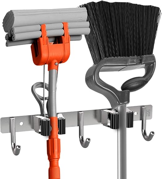 Broom Holder Wall Mount Broom Mop Holder Wall Mounted