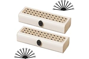 Zuqioia Cord and Cable Organizer Storage Box Set, 2-Pack with 20 Cable Ties, Stackable Cord Management Solution, Ideal for Ch